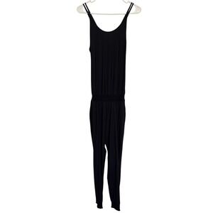 Sweaty Betty Black‎ Wide Leg Jumpsuit Romper Athleisure Lightweight Lounge M